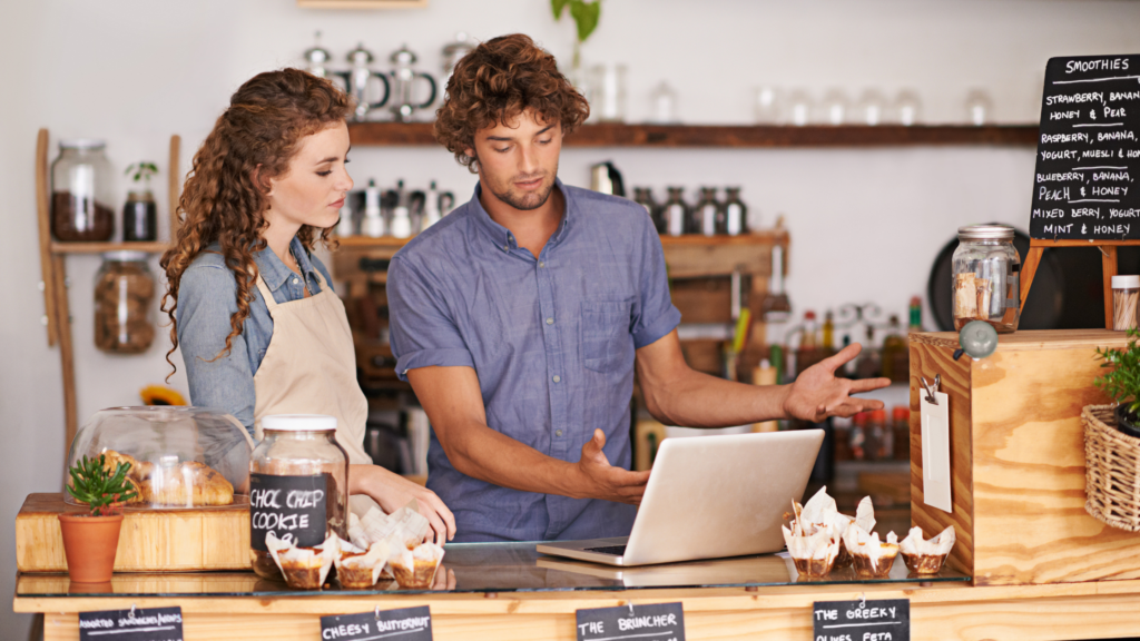 business owner and colleague