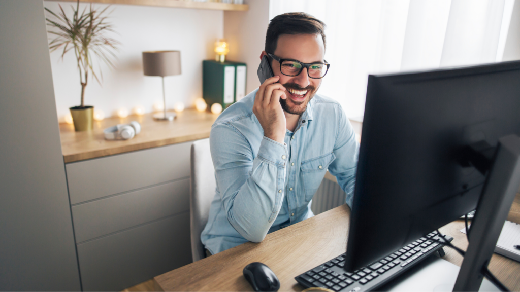 IT guy working at home